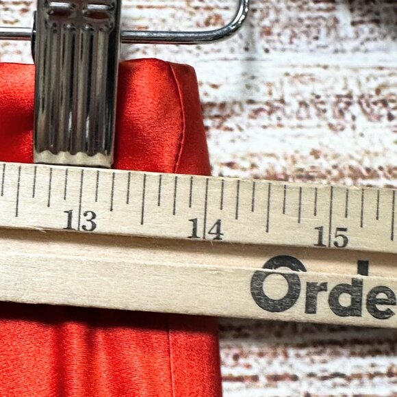 Reformation Maxi Skirt Womens Red Orange Size 6 Long Flowing A-Line 100% Silk - Picture 5 of 13